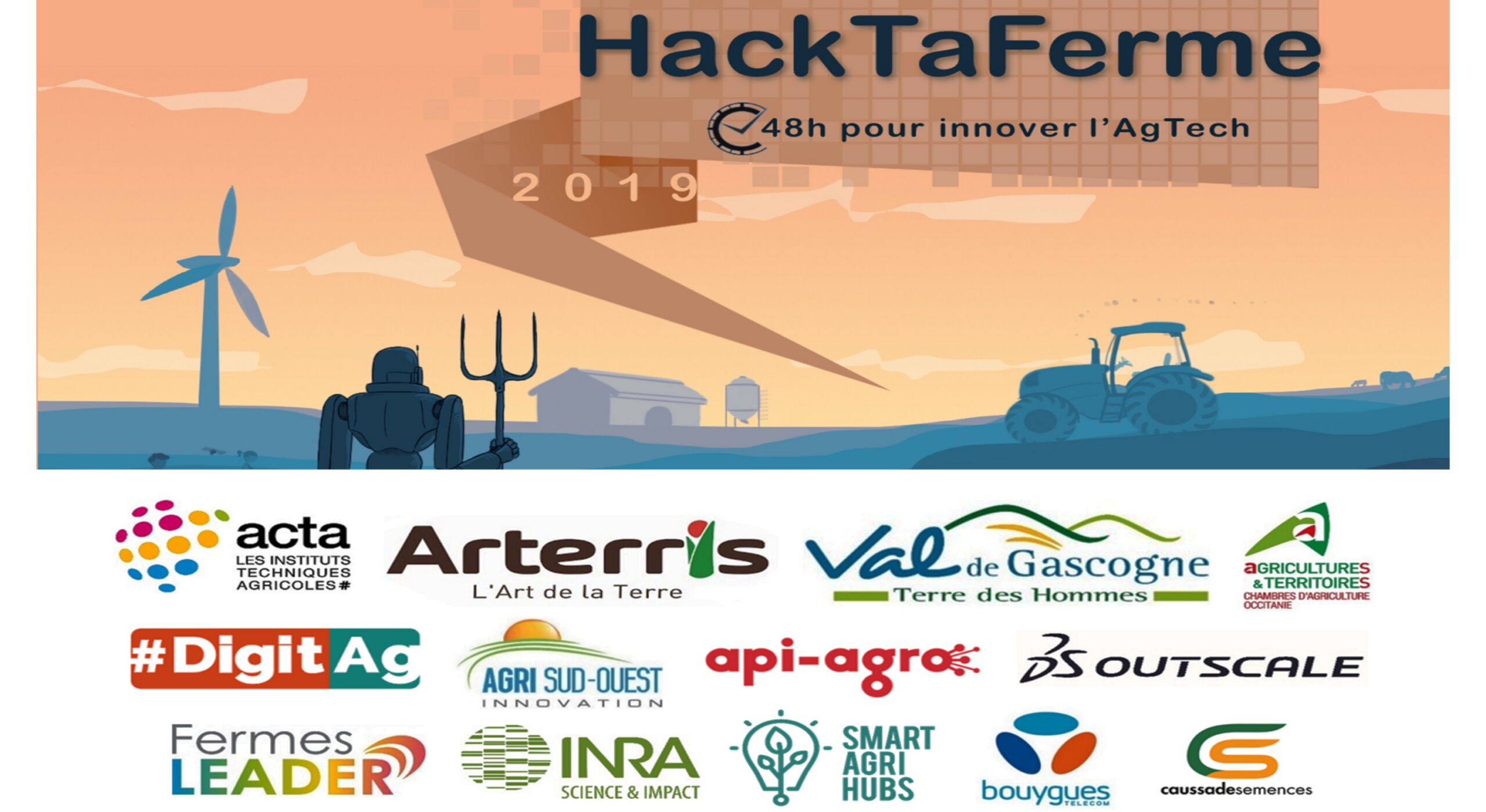 Résultats du HackTaFerme 2019, un hackathon chez et pour les agriculteurs, dans le Gers !
